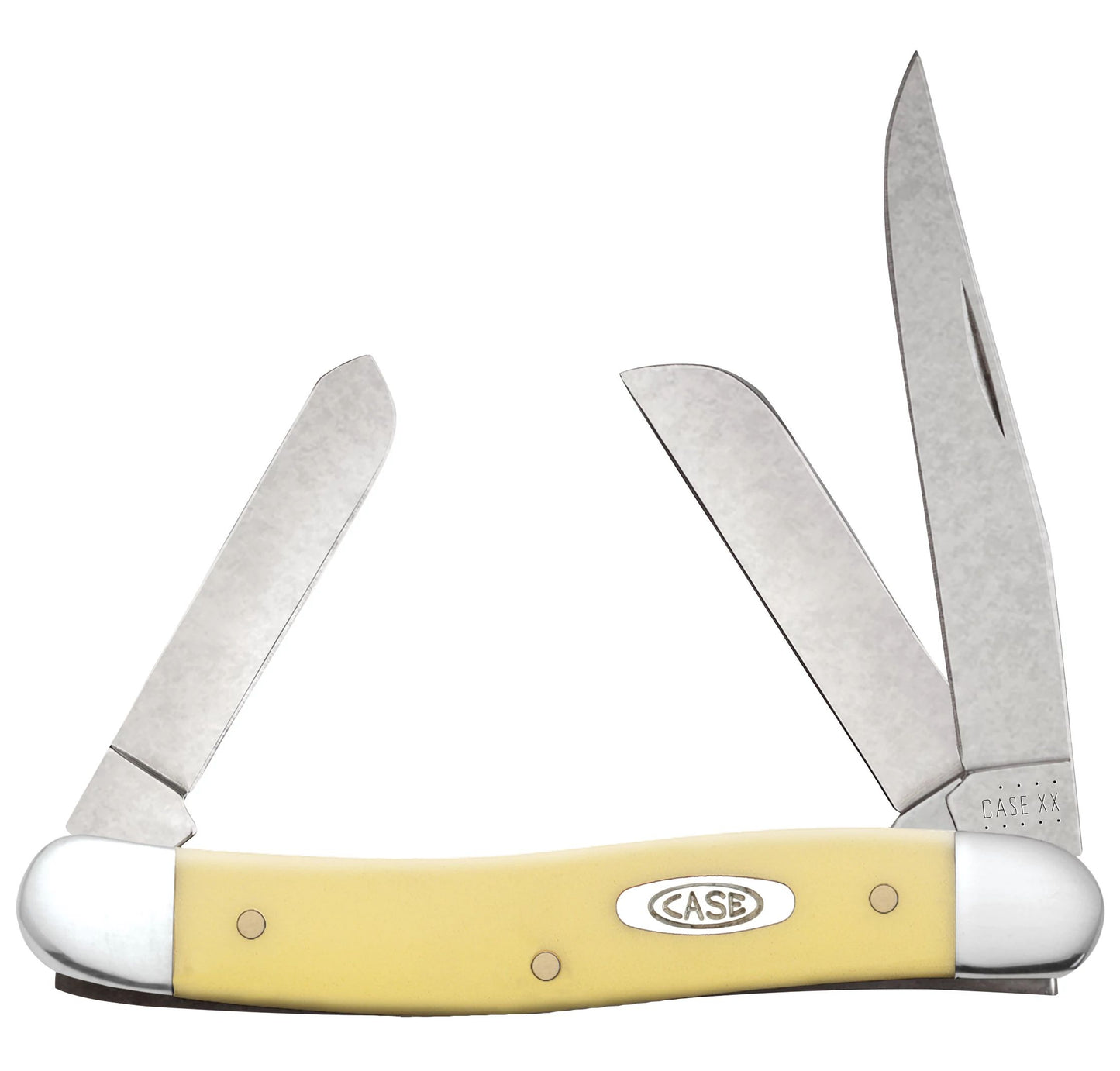 Case Knife Yellow Synthetic Stockman 00035