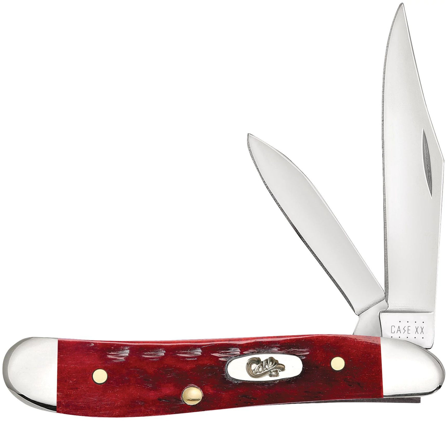 Case Knife Pocket Worn Old Red Bone Corn Cob Jig 00781