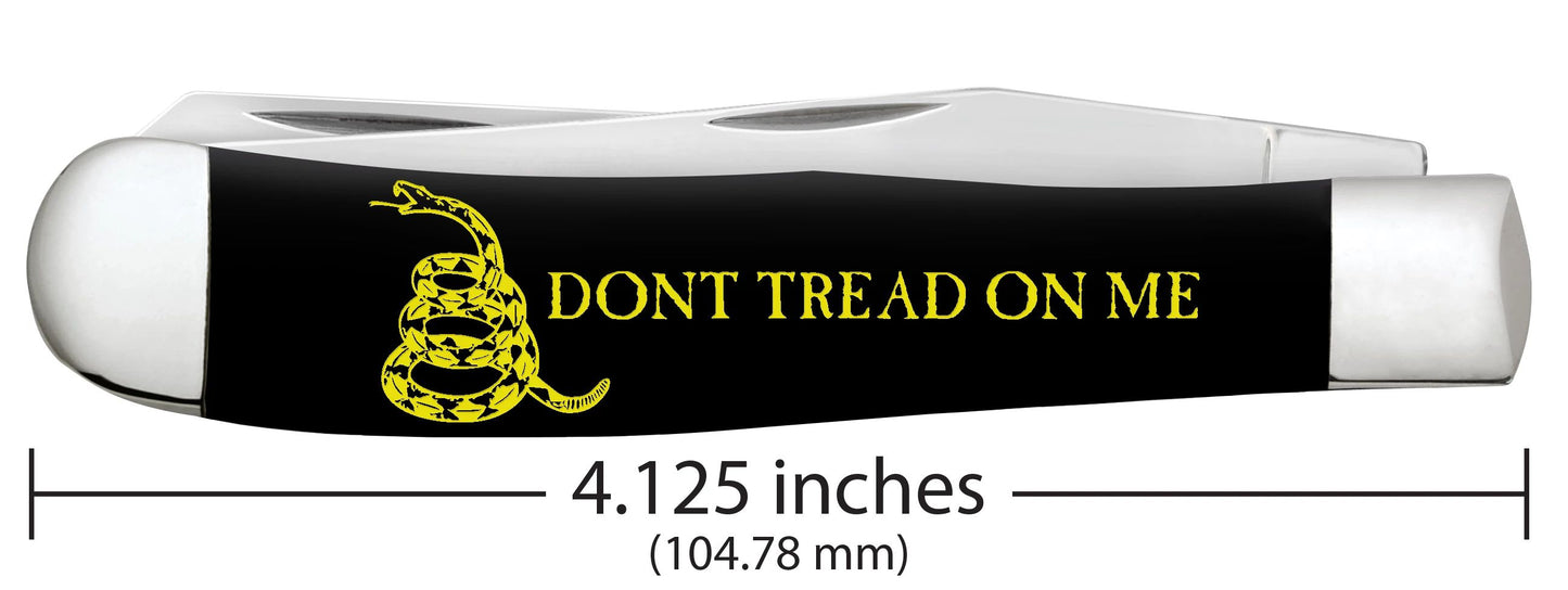 Case Knife Black Synthetic Smooth Trapper 06090