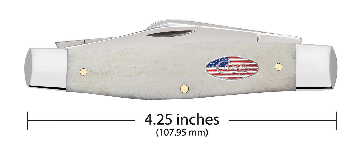 Case Knife Natural Bone Large Stockman 14093