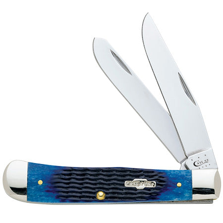 Case Knife Blue Bone Rogers Corn Cob Trapper 02800