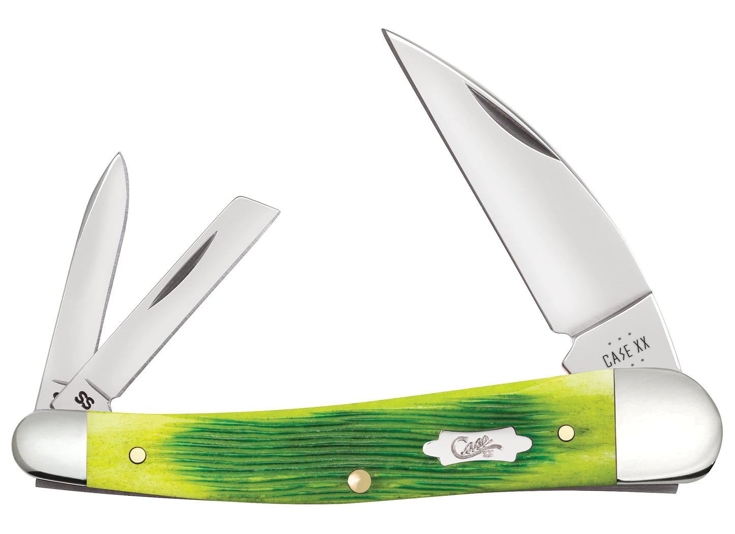 Case Knife Lime Green Seahorse Whittler 61047