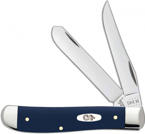 Case Knife Blue Synthetic Smooth Mini Trapper 23613