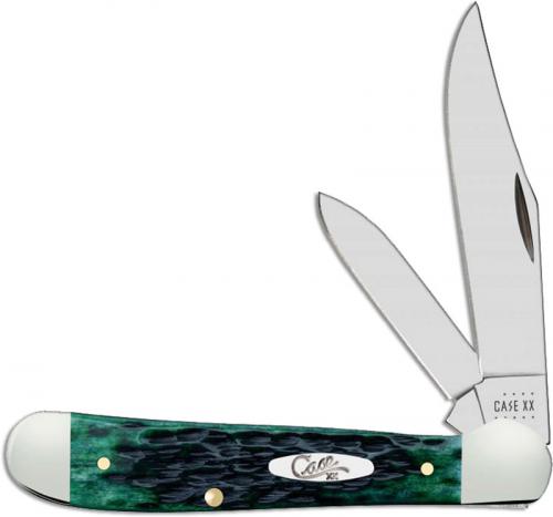 Case Knife Pocket Worn Bermuda Green Copperhead 09788