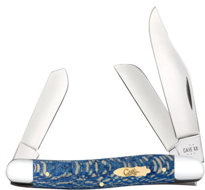 Case Knife Blue Sycamore Wood Stockman 63732