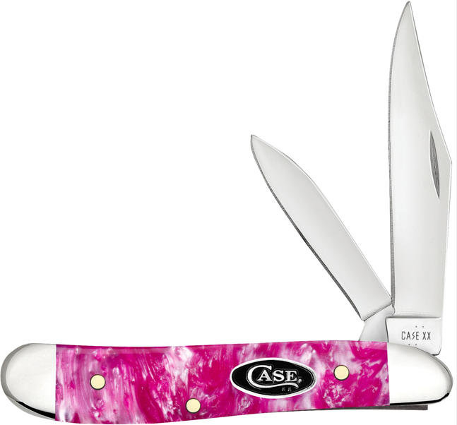 Case Knife Pink Crackle Kirinite Peanut 16163