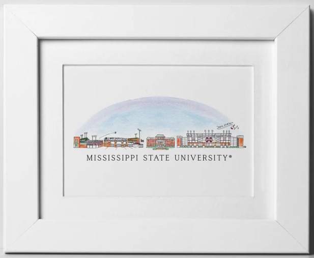 Mississippi Skyline 8x10 Print