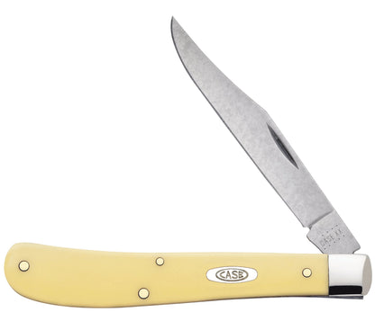 Case Knife Yellow Synthetic Slimline Trapper 00031