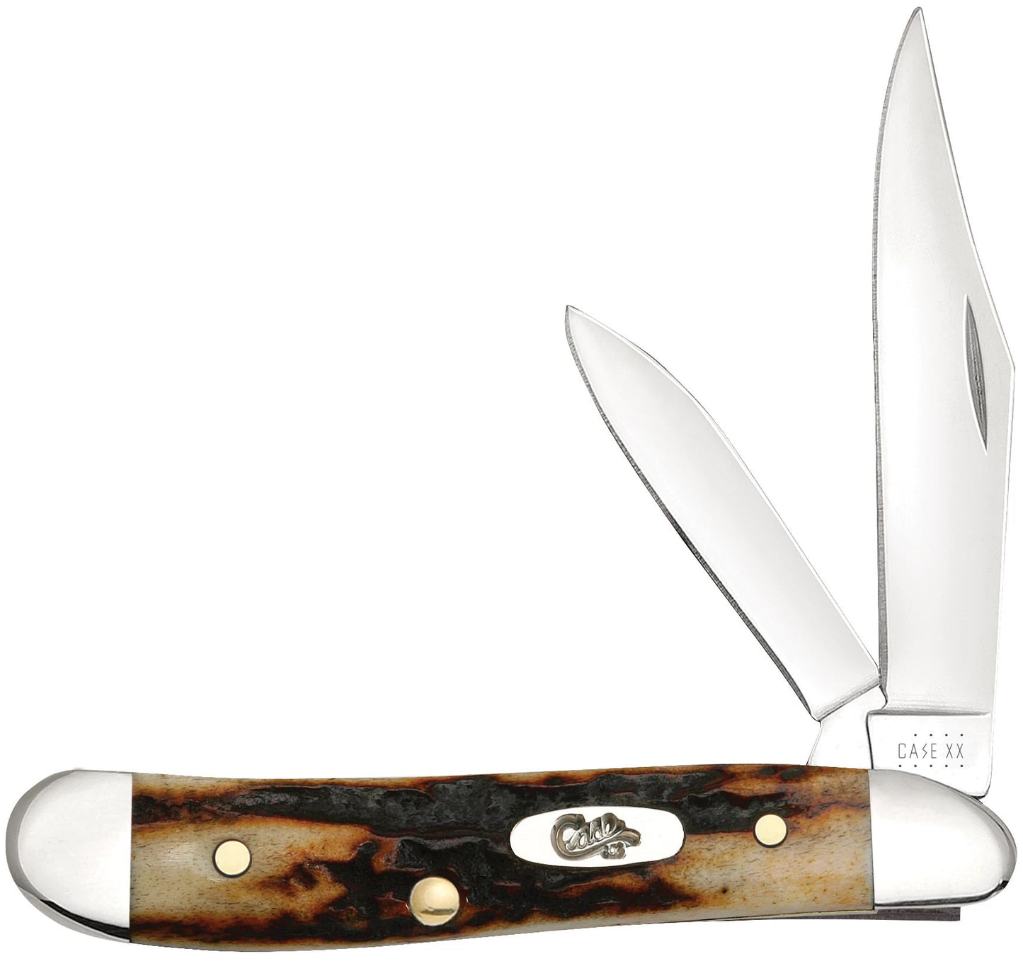 Case Knife Red Stag Peanut 09443