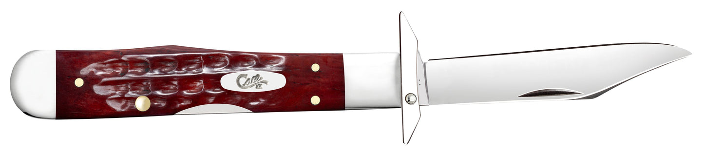 Case Knife Pocket Worn Old Red Bone Corn Cob Jig Cheetah Cub 10309