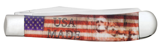 Case Knife Patriotic Synthetic White Trapper 10678