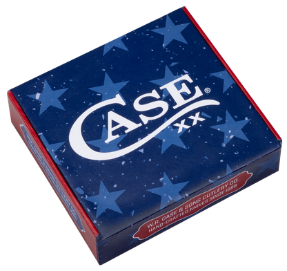 Case Knife Navy Blue Synthetic Smooth Medium Stockman 10863