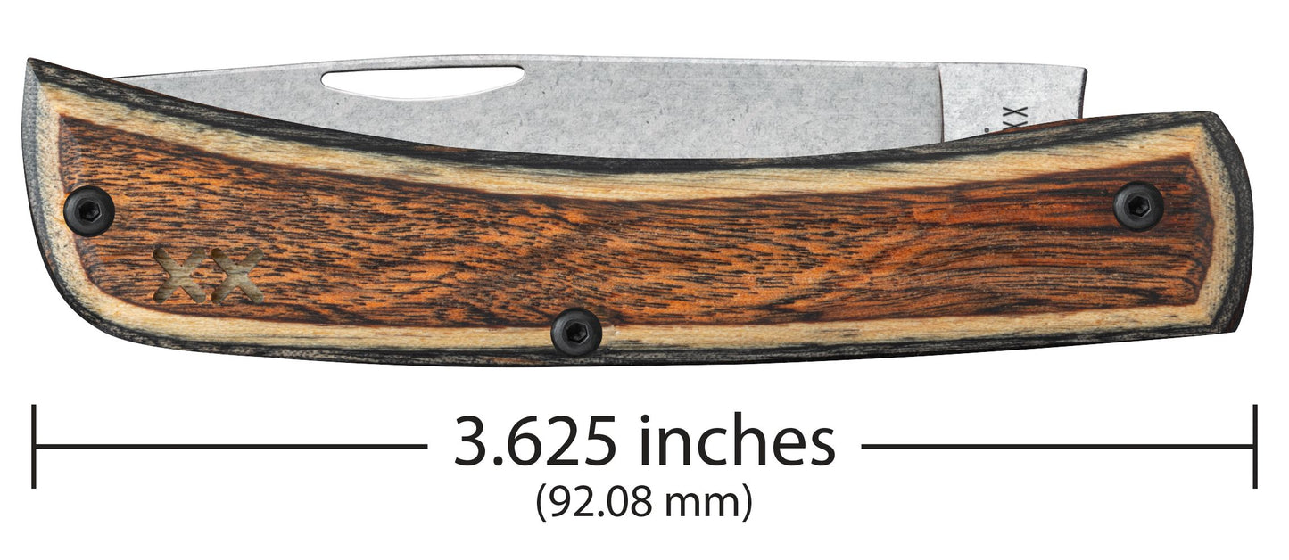 Case Knife Brown Black Wood Sod Buster Jr 10935