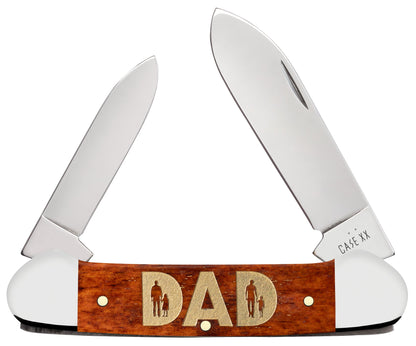 Case Knife 2026 Father's Day Chestnut Bone Smooth Canoe 13362