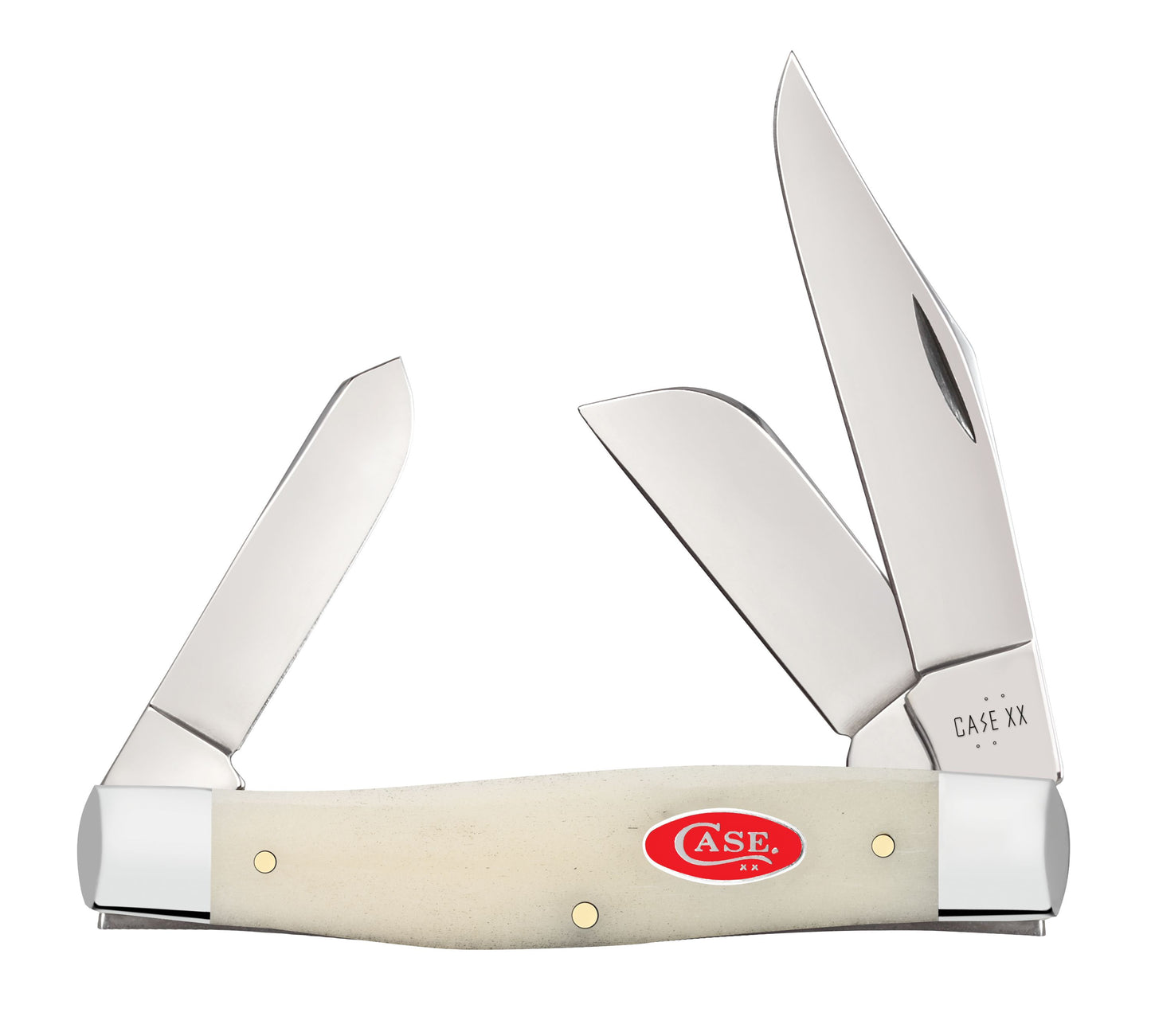 Case Knife Natural Bone Smooth Large Stockman 14025