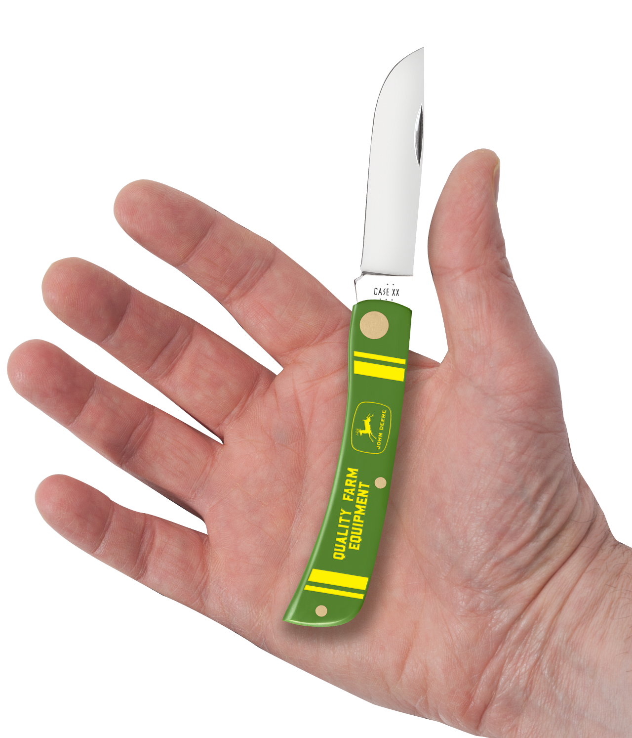 Case Knife John Deere Green Sod Buster Jr 15800
