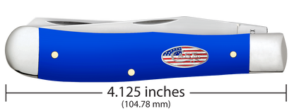 Case Knife Royal Blue Synthetic Smooth Trapper 16400