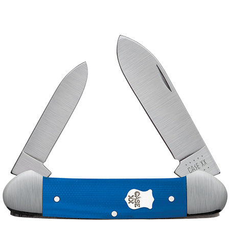 Case Knife Blue G10 Canoe 16743