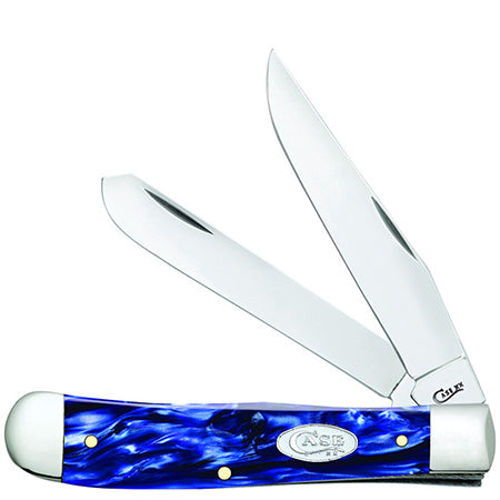 Case Knife SparXX Blue Pearl Kirinite Trapper 23431