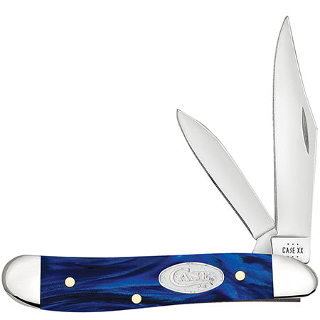 Case Knife SparXX Blue Pearl Kirinite Peanut 23446