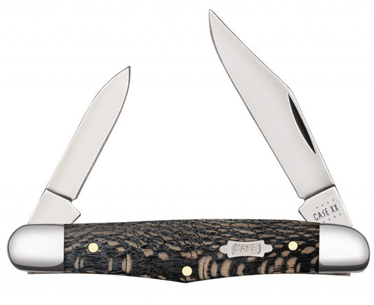 Case Knife Black Sycamore Half Whittler 25571