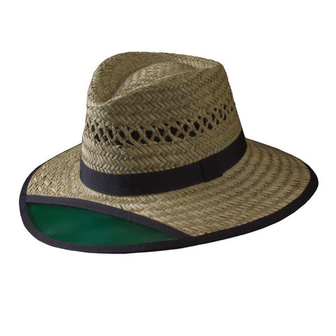 Turner Hat Green Visor Straw Hat Large