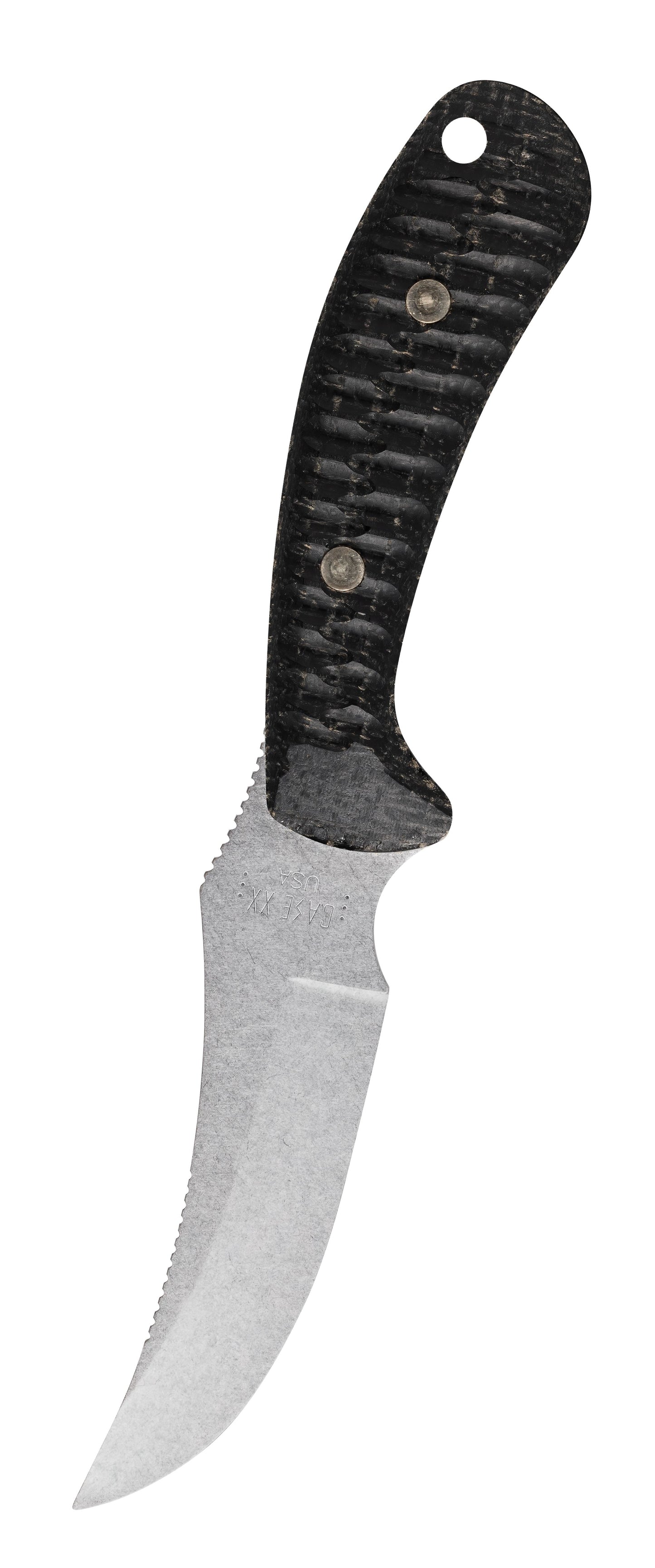 Case Knife Black Burlap Laminate Ridgeback Hunter 30593