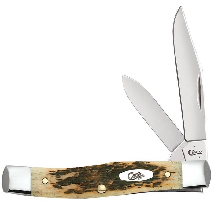 Case Knife Amber Bone Small Texas Jack CS 00077