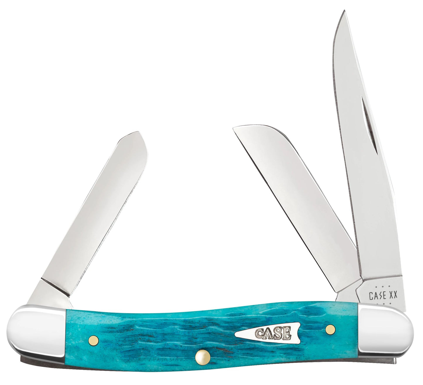 Case Knife Sky Blue Medium Stockman 50642