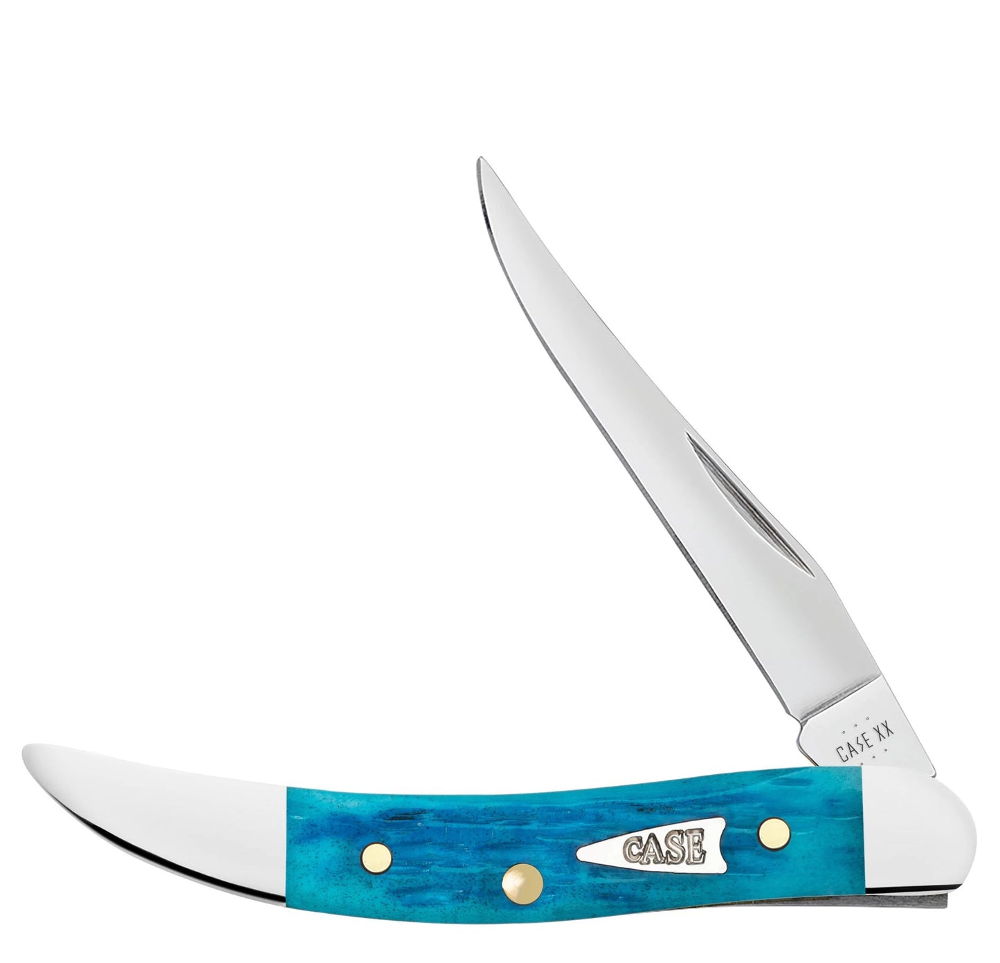 Case Knife Sky Blue Jig Small Texas Toothpick 50645