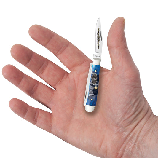 Case Kinfe Limited XX Edition Ocean Blue Bone Gator Tiny Trapper 53984