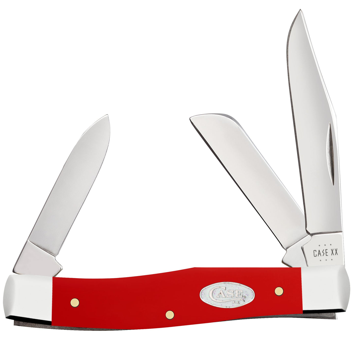 Case Knife SparXX Red Synthetic Medium Stockman 56982