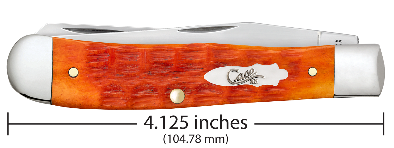 Case Knife Tequila Sunrise Bone Jig Trapper 57530