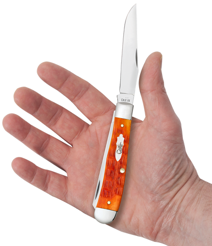 Case Knife Tequila Sunrise Bone Jig Trapper 57530