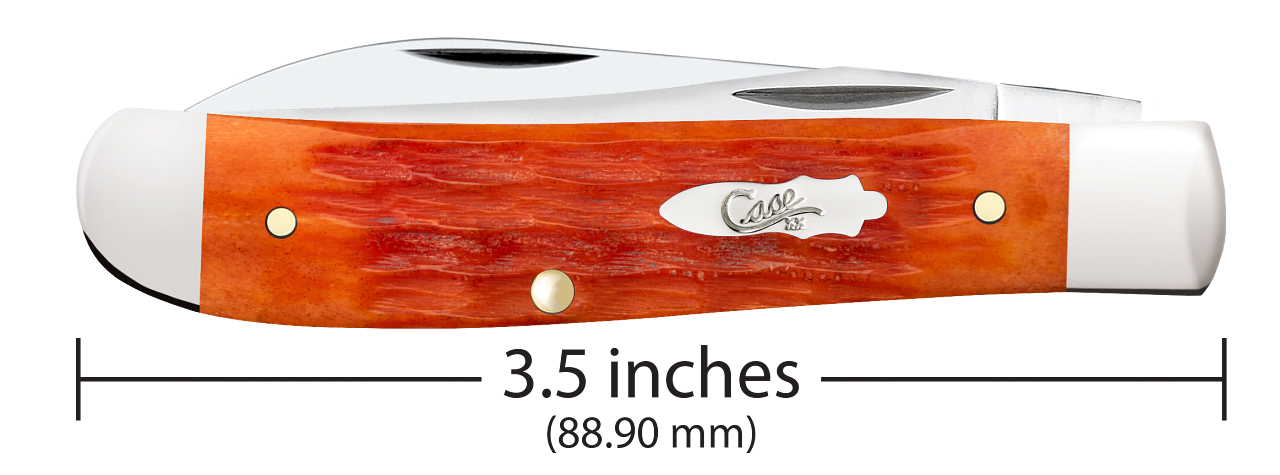 Case Knife Tequila Sunrise Bone Jig Mini Trapper 57531