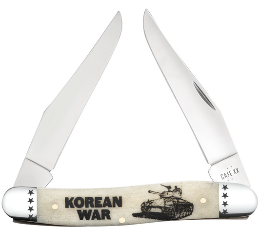Case Knife Korean War Natural Bone Muskrat 58491