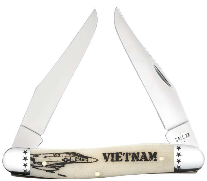 Case Knife Vietnam War Natural Bone Muskrat 58492