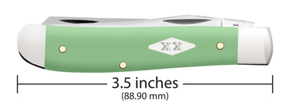 Case Knife Mint Green Synthetic Smooth Mini Trapper 63831