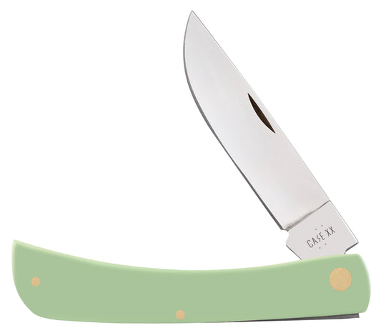 Case Knife Mint Green Synthetic Smooth Sod Buster 63837