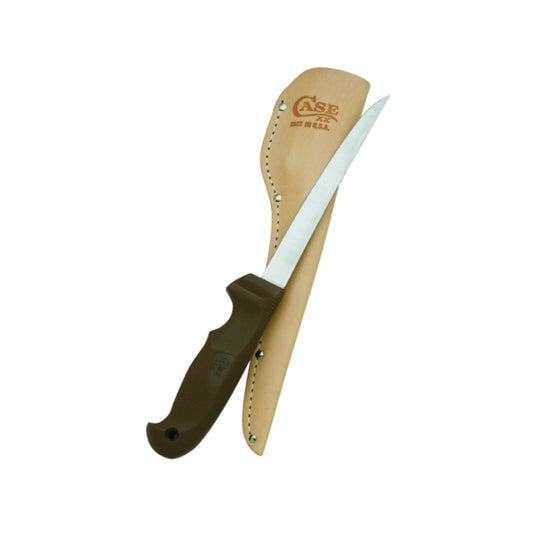 Case Knife Black Synthetic Filet 6-inch 00342
