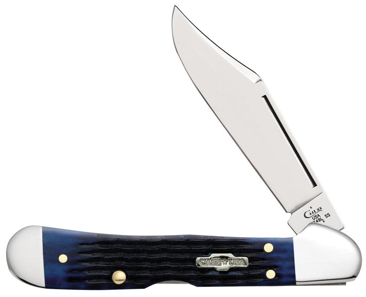 Case Knife Blue Bone Mini Copperlock 02864