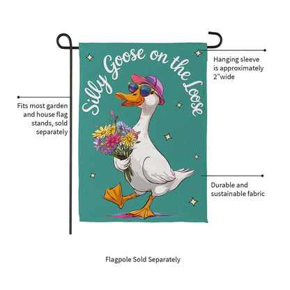 Silly Goose Garden Flag