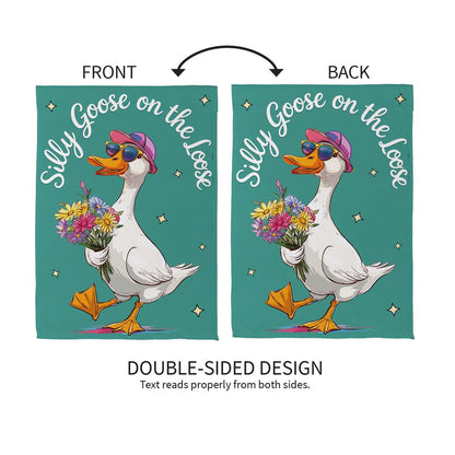 Silly Goose Garden Flag