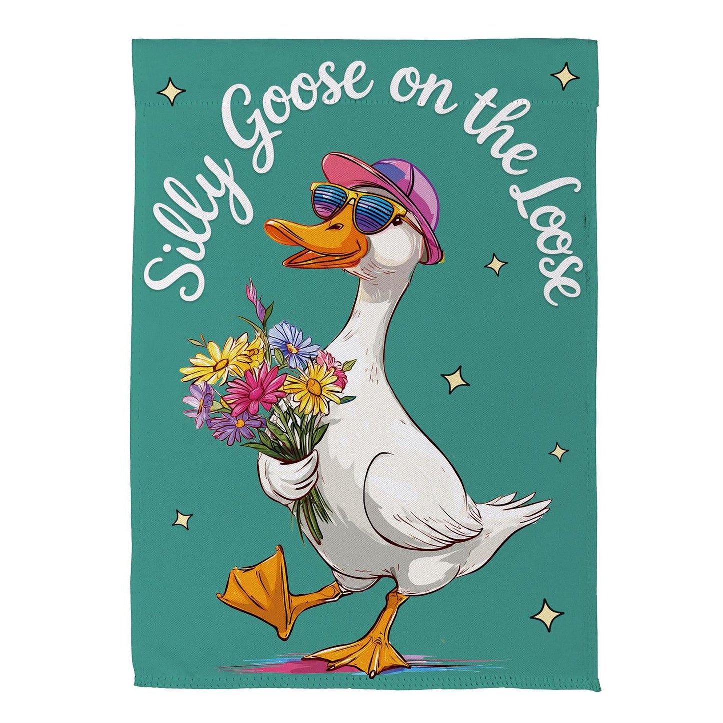 Silly Goose Garden Flag