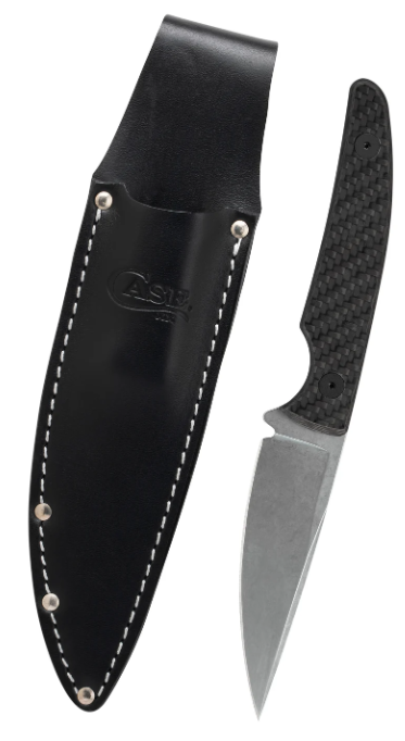 Case Knife Taylor Black Carbon Fiber Weave Hunter 76936