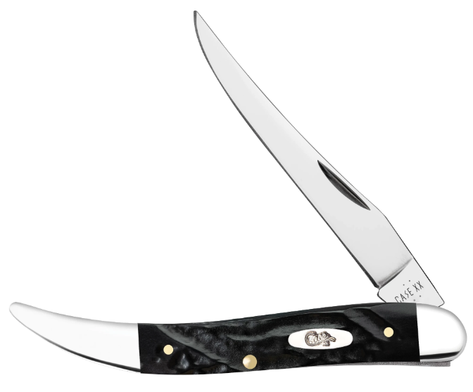 Case Knife Black Synthetic Rough Jig Medium Texas Toothpick 18242