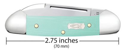Case Knife Seafoam Green G10 Baby Butterbean 18107