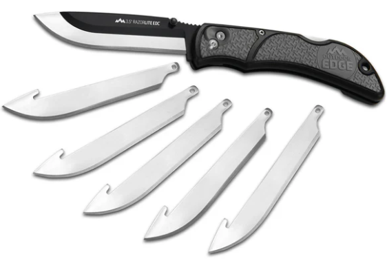 Outdoor Edge Knife with Replacements Grey