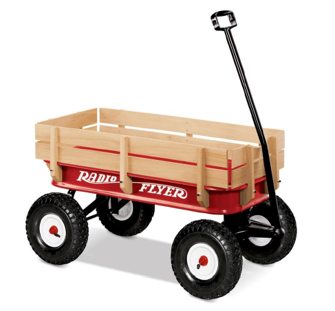 Radio Flyer All Terrain Steel & Wood Wagon 32Z
