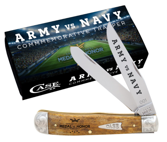Case Knife Army v. Navy Commemorative Trapper AWMH54AN
